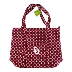 Vera Bradley University of Oklahoma Sooners Collegiate Vera Tote Bag NWT